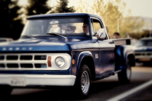 Vintage Dodge Truck Digital Download Photograph Color Tint Hot Rod Art Commercial Use