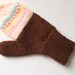 Handknit Mittens - Chocolate and Mints - Women and Teens