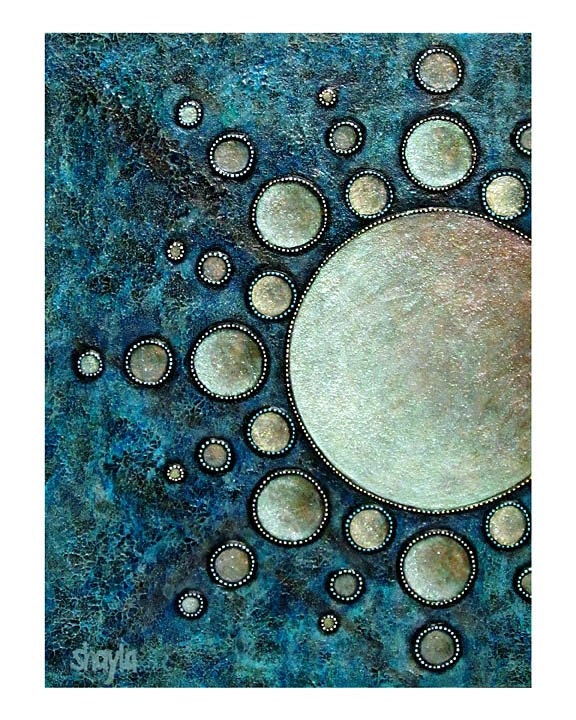 Wayfinder : Contemporary Abstract Astronomy - Sacred Sky - 8x10 Metallic Print