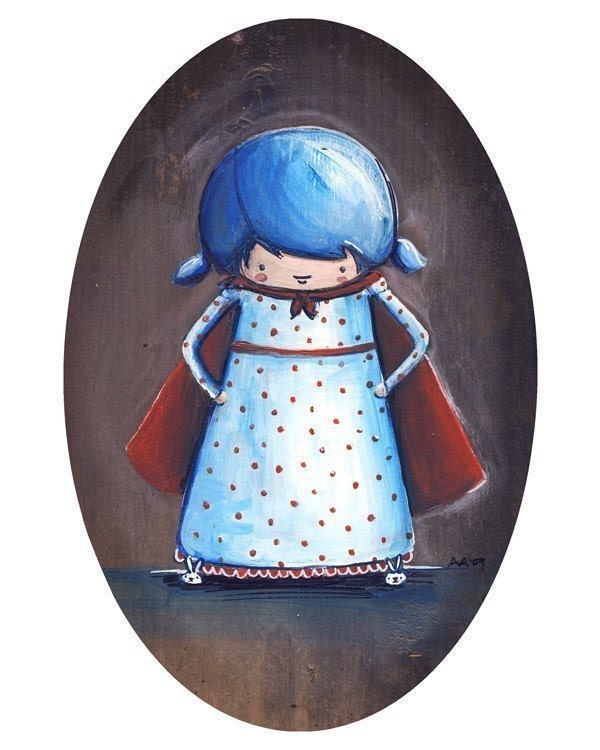 Super Girl print