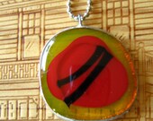 Chop Sticks fused glass pendant