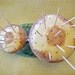 Vintage Ceramic Mushrooms Toothpick Holder, Mid Century Modern