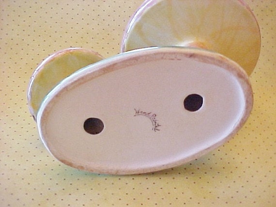 Vintage Ceramic Mushrooms Toothpick Holder, Mid Century Modern