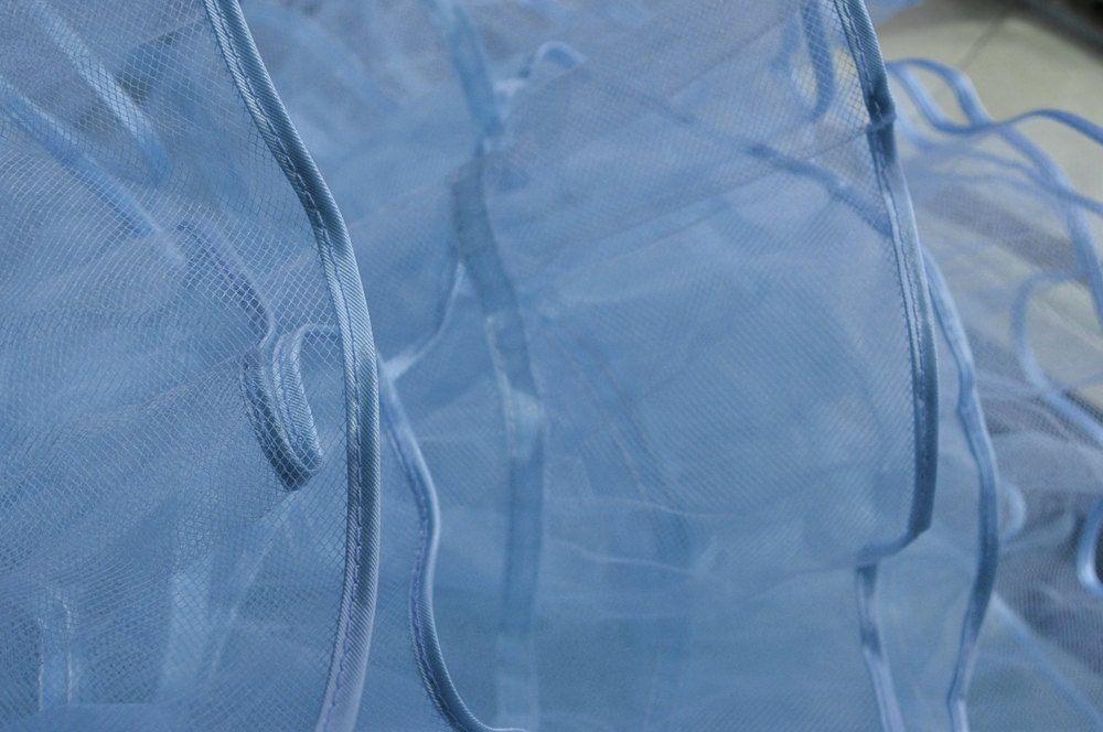 Light Blue Petticoat Knee Length
