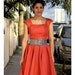 Cotton Vintage Style "Betty" Dress Full Circle Skirt ---------------Custom Sized and Color
