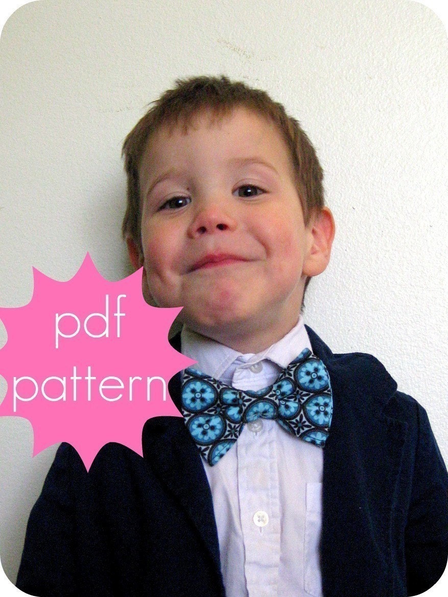 Bowtie - INSTANT download - PDF Sewing Pattern - nb, 6n, 12n, 18n, 2t, 3t, 4t, 5t