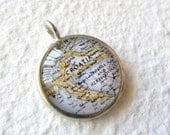 World Traveler Map Necklace - Croatia
