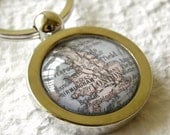 World Traveler Map Keychain - England