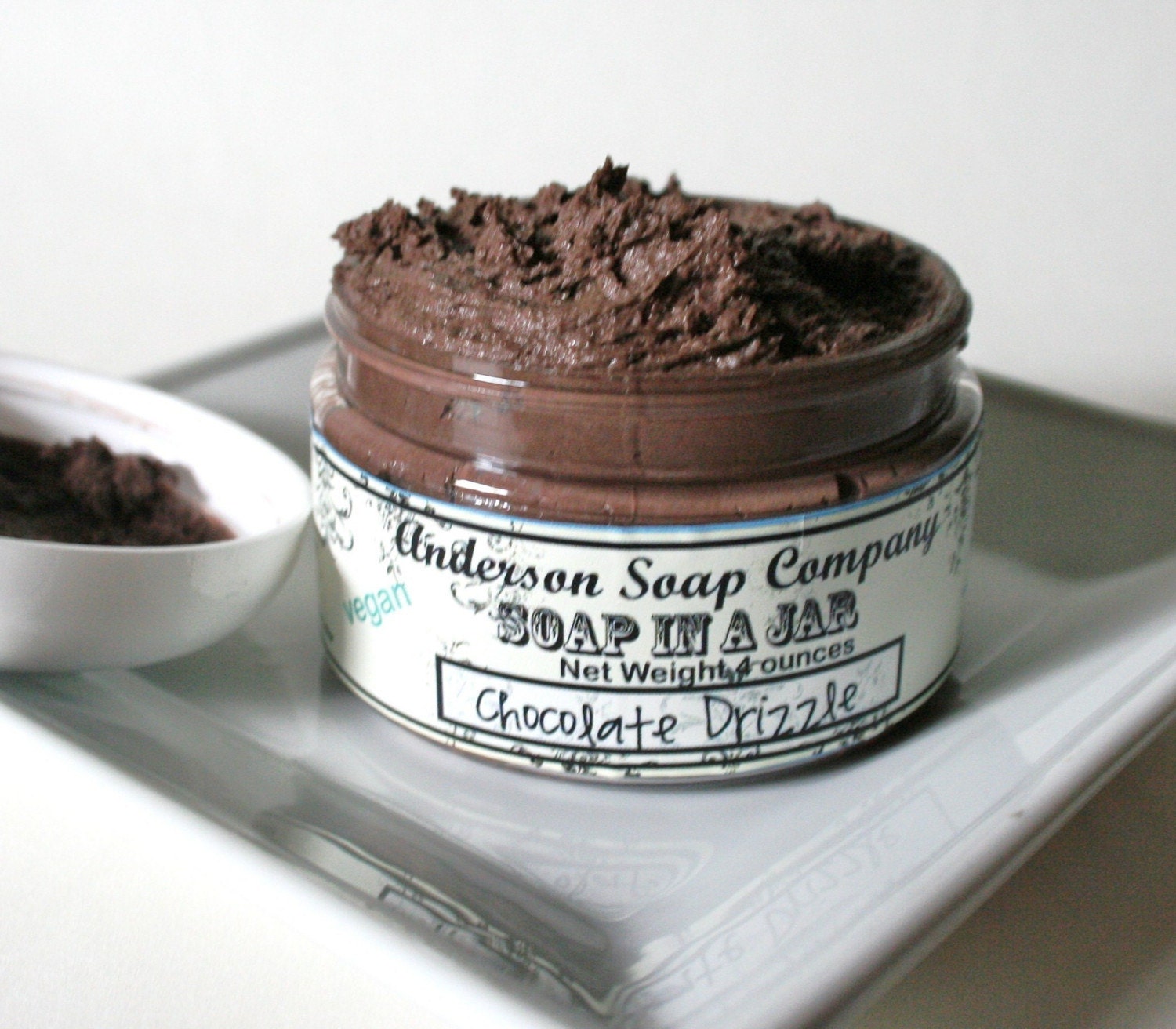 Chocolate Drizzle (4 oz. jar) Soap In A Jar (Fluffy Whipp)