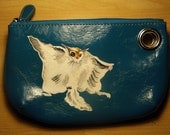 Super Flying Squirrel Aqua Blue Vegan Wallet - Purse - 25% Donated