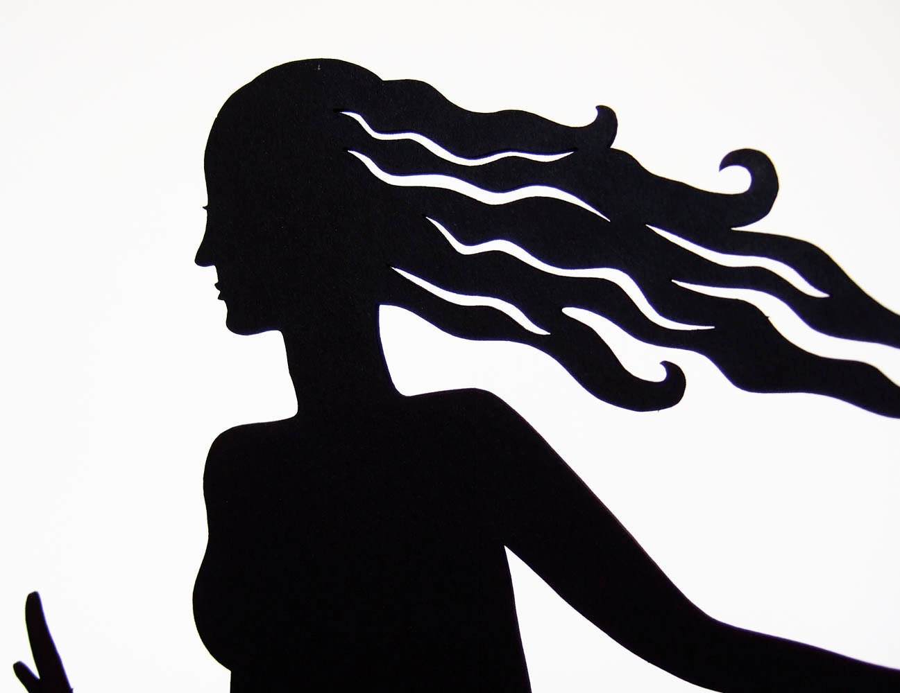 mermaid shadow puppet