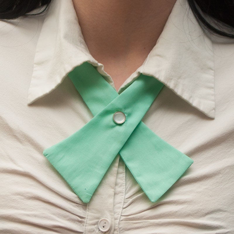 Womens Neck Tie - Mint Green