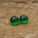 Vintage Emerald Beer Bottle Simple Post Earring