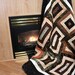 BATIK Lap Quilt in Neutral Colors UNDER 250 Dollars