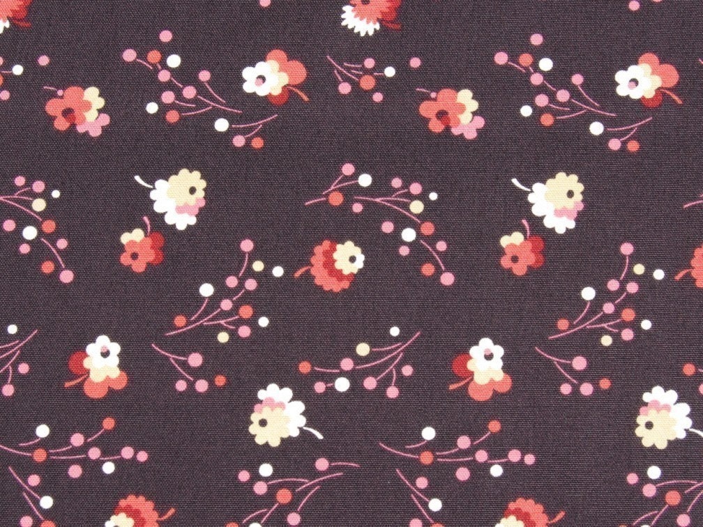 SALE - Denyse Schmidt Fabric - County Fair - Posie in Raisin