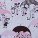 SALE Alexander Henry - In the Kitchen - April Showers in pink - 1 yard listing