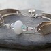 Lampwork Silverware Bracelet Boro Glass Bead Antique Spoon Jewelry - Pure