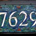 Mosaic House Number on Slate 4 digit(small)