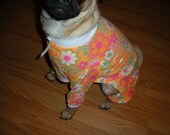 Pug or Small Dog One Piece Jersey Pajamas