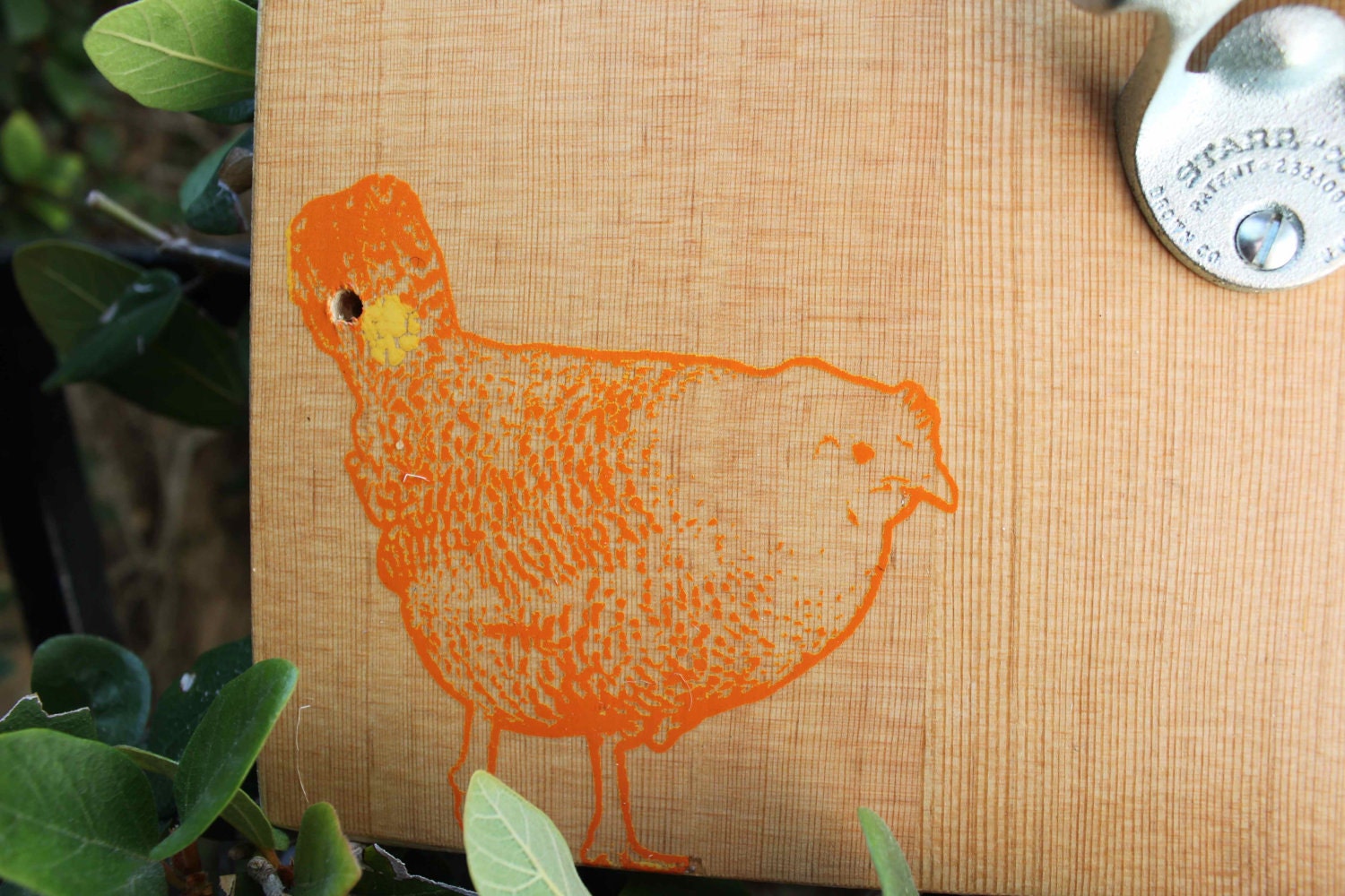Baby Chick Bottle Opener Natural Wood