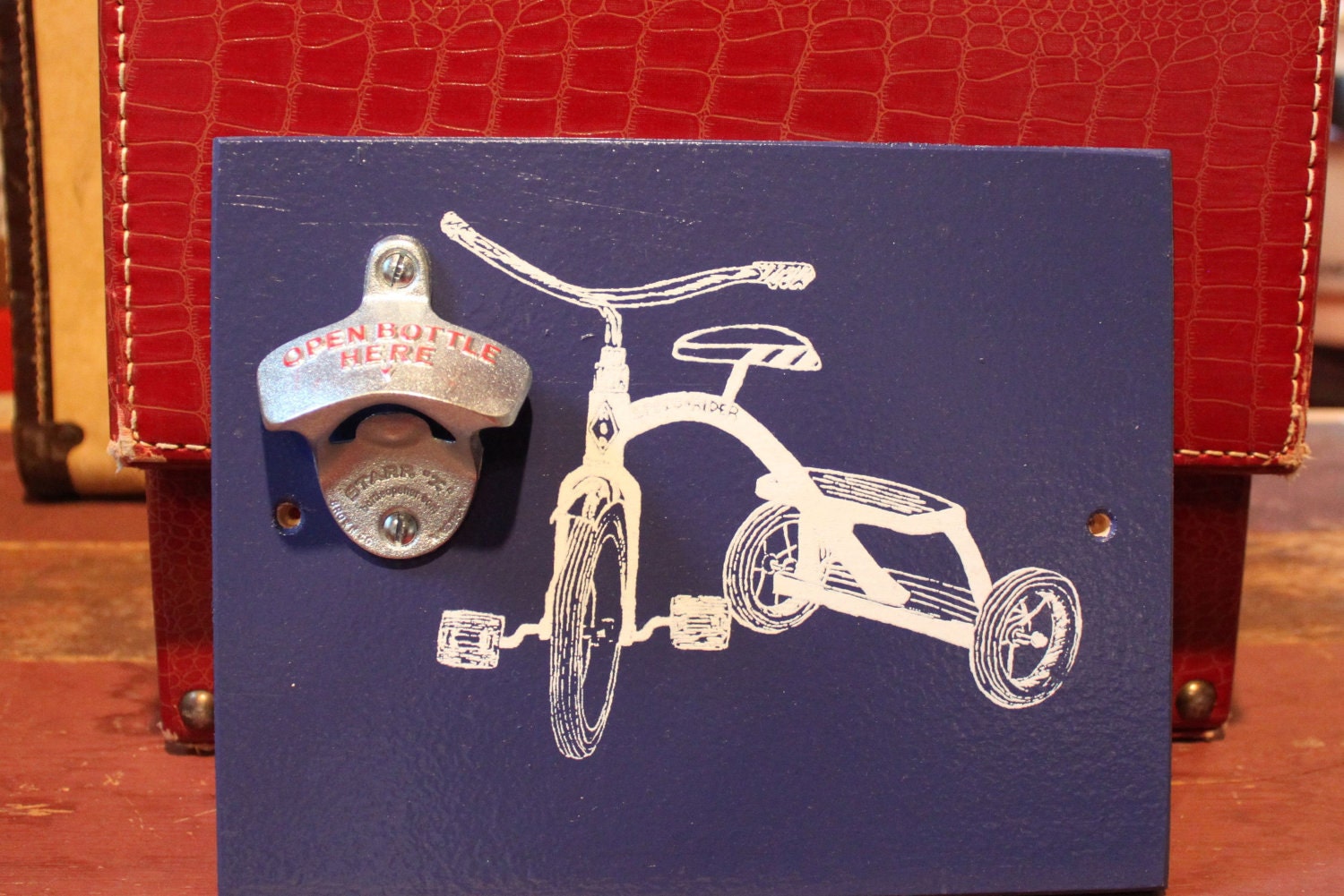 Tricycle Bottle Opener Purple