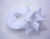 Origami Star Paper White DIY (50 Strips, 3/4inch thick, half price)