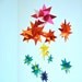 Baby Mobile Hanging Origami Stars -'Ursa Minor' Rainbow