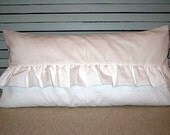 Ruffle shabby chic white shabby chic pillow case 14x28 buy any two get one for free