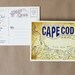 Vintage Map Postcard Save the Date (Cape Cod) - Design Fee