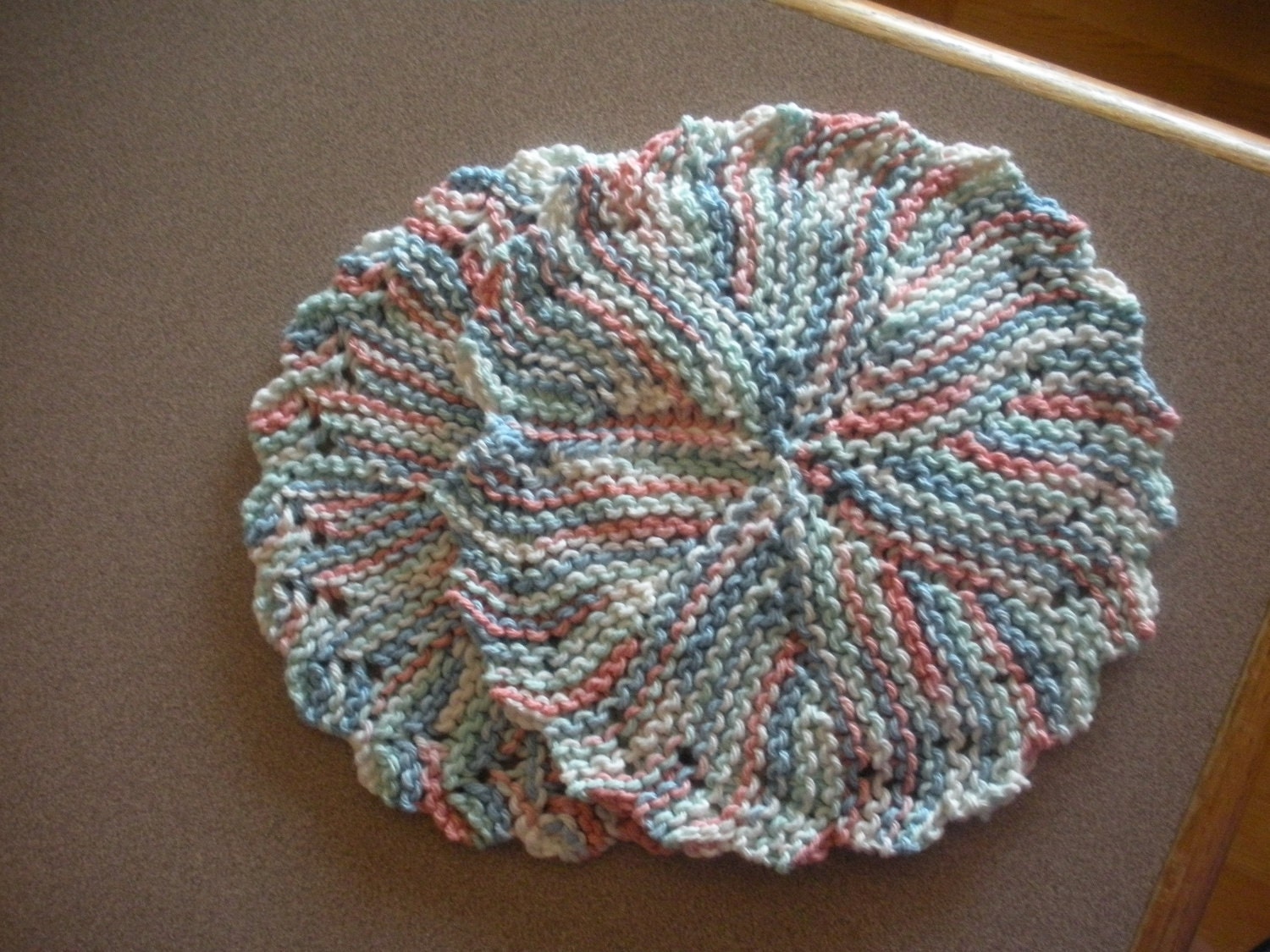 set of 2 round dish cloths - choose your color