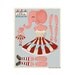Pink Circus Elephant-- DIY Articulated Paper Doll Set-- Original Contemporary Folk Art