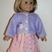 American Girl Doll Clothes - Dress and Jacket set for Springtime - Pink and Lavender