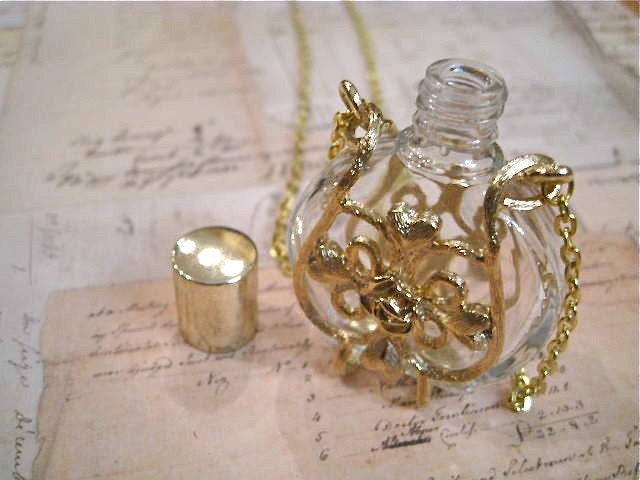 Vintage Perfume Bottle Necklace
