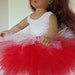 Red and White Tutu and leotard for American gir or other 18 inch doll
