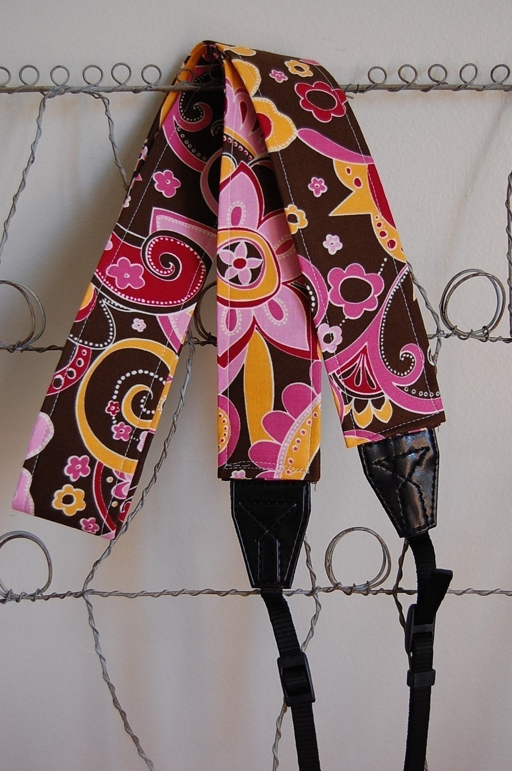Camera Strap- Sherbet Floral - NEW PATTERN