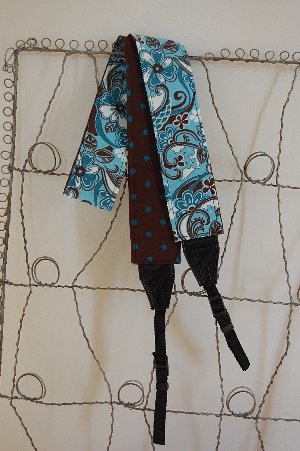 Camera Strap- Carolina Floral and Dot NEW PATTERN