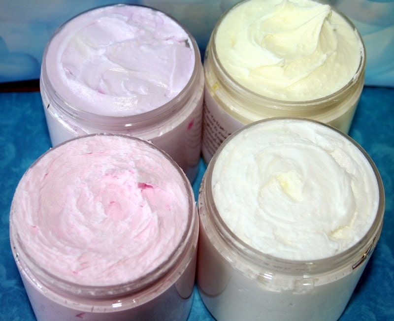 Coconut Lemongrass Bath Mousse with Olive Oil Cocoa and Shea Butters Whipped Soap made by Toadstool Soaps