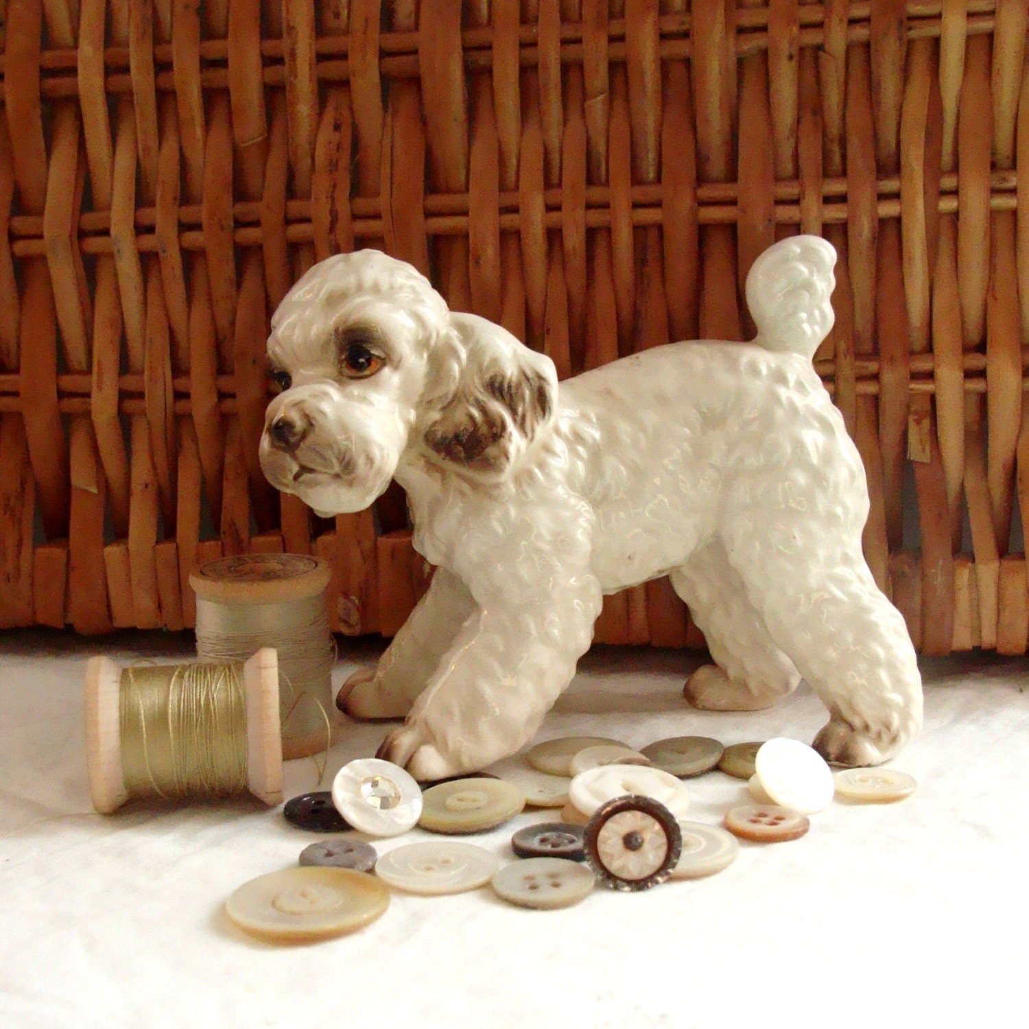 Retro 1950's Poodle Dog Vintage Collectible Figurine