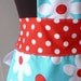 Michael Miller's Plain Jane Lil' Daisy in Turquoise - Full Size Adult Chef Apron
