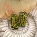 Dichroic Glass Earrings - Dichroic Fused lass Jewelry - 14KT Gold Filled - ReptileStripe - 041412e114