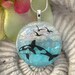 Whale Watching - Dichroic Fused Glass Jewelry - Dichroic Pendant & Necklace 050312p101