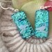 Cat On A Limb - Dichroic Glass Earrings - Dichroic Fused Glass Jewelry - Sterling - Surgical Steel Earrings 060512e103