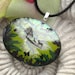 Dichroic Glass Pendant -Deer Forrest - Fused Glass Jewelry - Fused Glass  Pendant - Necklace 022312p103