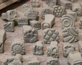 Bisque Stamps for pottery, polymer, PMC, play doh, fondant and more....