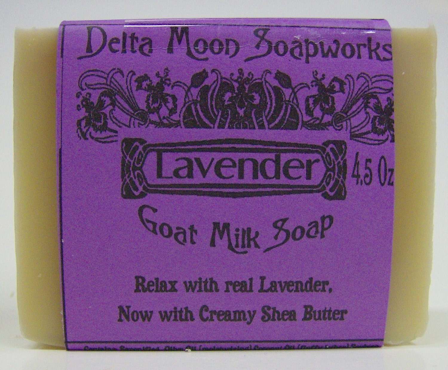Pure Lavender Goat Milk Soap, shea butter soap, handmade olive oil soap, mild goat milk soap