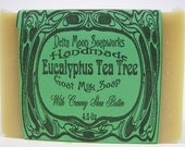 Eucalyptus Tea Tree Goat Milk Soap, shea butter soap, soap made with essential oils, unisex soap