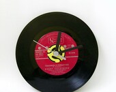 Vintage Vinyl Record Clock Tomorrow is Forgotten