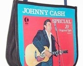 Johnny Cash Vinyl Record Handbag Purse Bag
