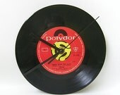 Vinyl Record Wall or Desk Clock by Cream
