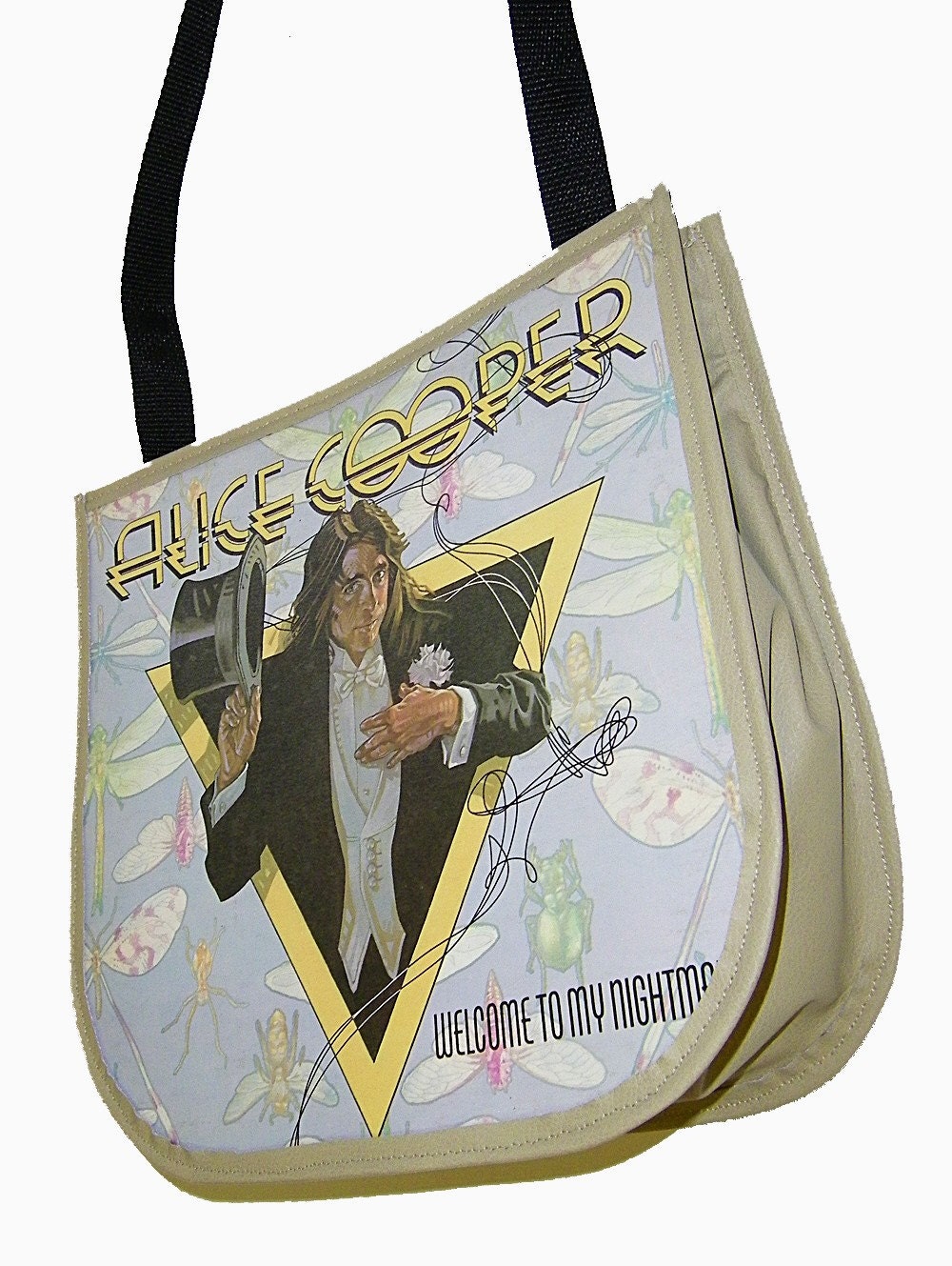 Alice Cooper Vinyl Record Tote Handbag Bag Purse by retrograndma